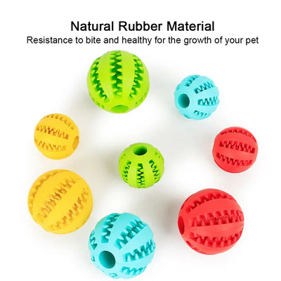 5cm Pet Dog Toy Interactive Rubber Balls for Small Large Dogs Puppy Cat Chewing Toys Pet Tooth Cleaning Indestructible Dog  Ball