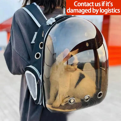 Cat Carrying Bag Space Pet Backpack Breathable Portable Transparent Backpack Puppy Dog Transport Carrier Space Capsule Bag Pets
