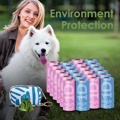EPI Biodegradable Pet Garbage Bag Dog Poop Bags Dog Poop Bag Dispenser Dog Cleaning Supplies Dog Products for Dogs