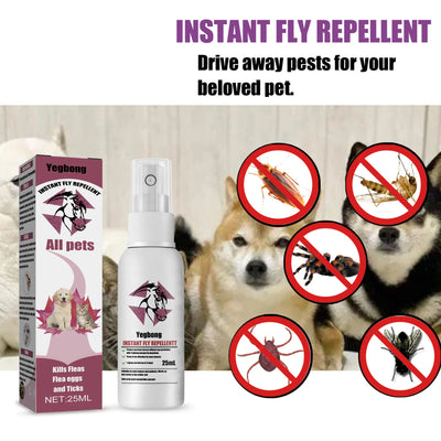 Pet Fur Spray Fleas Tick And Mosquitoes Spray For Dogs Cats And Home Fleas Treatments For Dogs And Home Fleas Killers Soothing