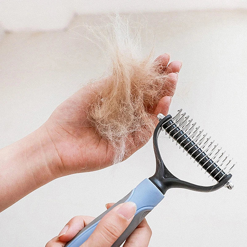 Professional Pet Deshedding Brush Dog Hair Remover Pet Fur Knot Cutter Puppy Cat Comb Brushes Dogs Grooming Shedding Supplies