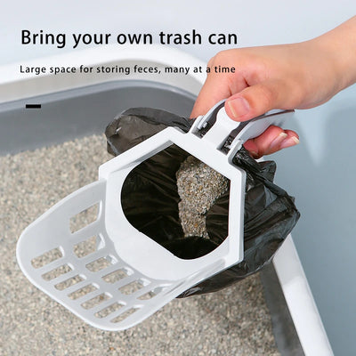 NEW Cat Litter Shovel Pooper Scooper Clean Toilet Trash Filter Cat Litter Box Self Cleaning Cat Supplies Accessory 25.5*7.5*11cm